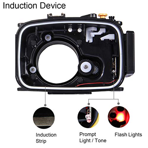 Uplord 40m Underwater Swimming Diving Waterproof Camera Case Diving Protective Housing Shell for Sony A6300,Diving Shell+O Seal+Cleaning Cloth+Hand Strap - Thumbnail 6