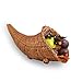 The Lucky Clover Trading 7006M Harvest Fern Cornucopia, Medium Basket, Brown
