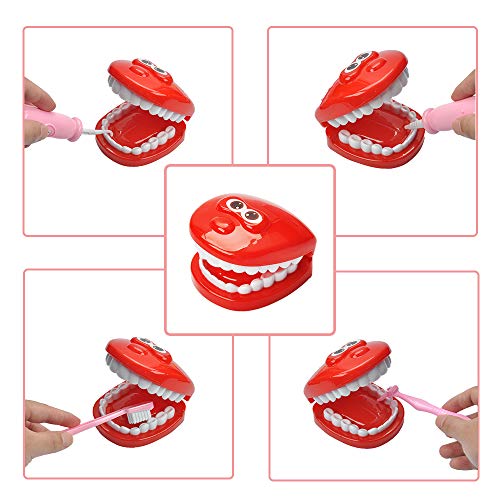 Toddler Doctor Kit with 34pcs Pretend Play Toys Dentist Medical Equipment Including Electronic Stethoscope and Dress Up Nurse Suit for Kids Girls Boys (Pink) - Thumbnail 2