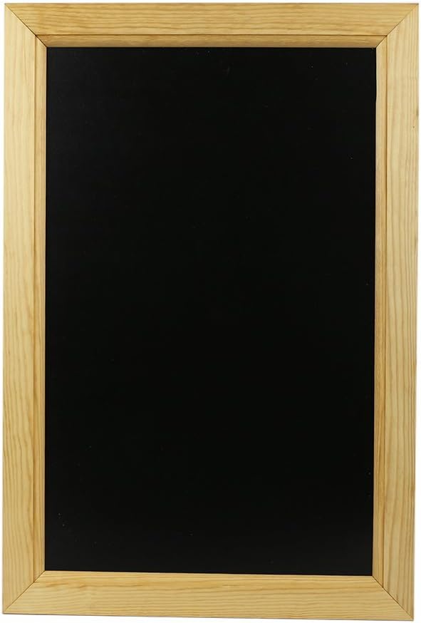 Chalkboards UK Framed Blackboard, Wood, Black, A2, 625 x 450 mm Amazon