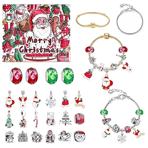 Christmas Advent Calendar Bracelet Girls 24 Days