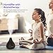 VAVA 2-in-1 Diffuser Essential Oil Compatible, Aroma Wood Grain Ultrasonic Cool Mist Humidifiers for Bedroom Office Home Nursery Yoga Spa, No Light Disturb-(1.2L/0.3 Gallon, US 110V), Brown