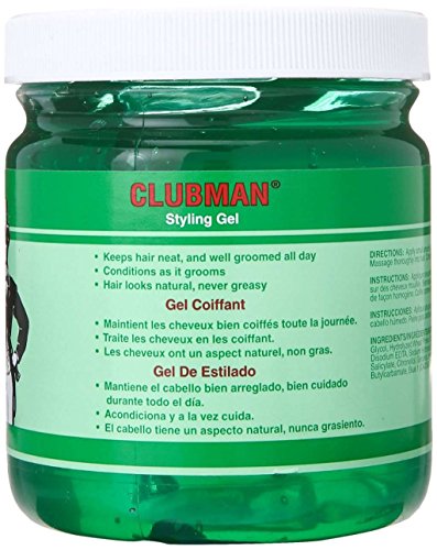 Clubman Styling Gel By Ed Pinaud for Men, 16 Ounce, Pack of 2