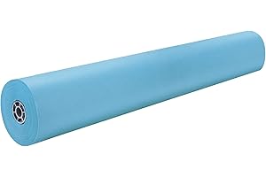 Pacon Rainbow Lightweight Duo-Finish Kraft Paper Roll, 3-Feet by 1000-Feet, Sky Blue (63150)