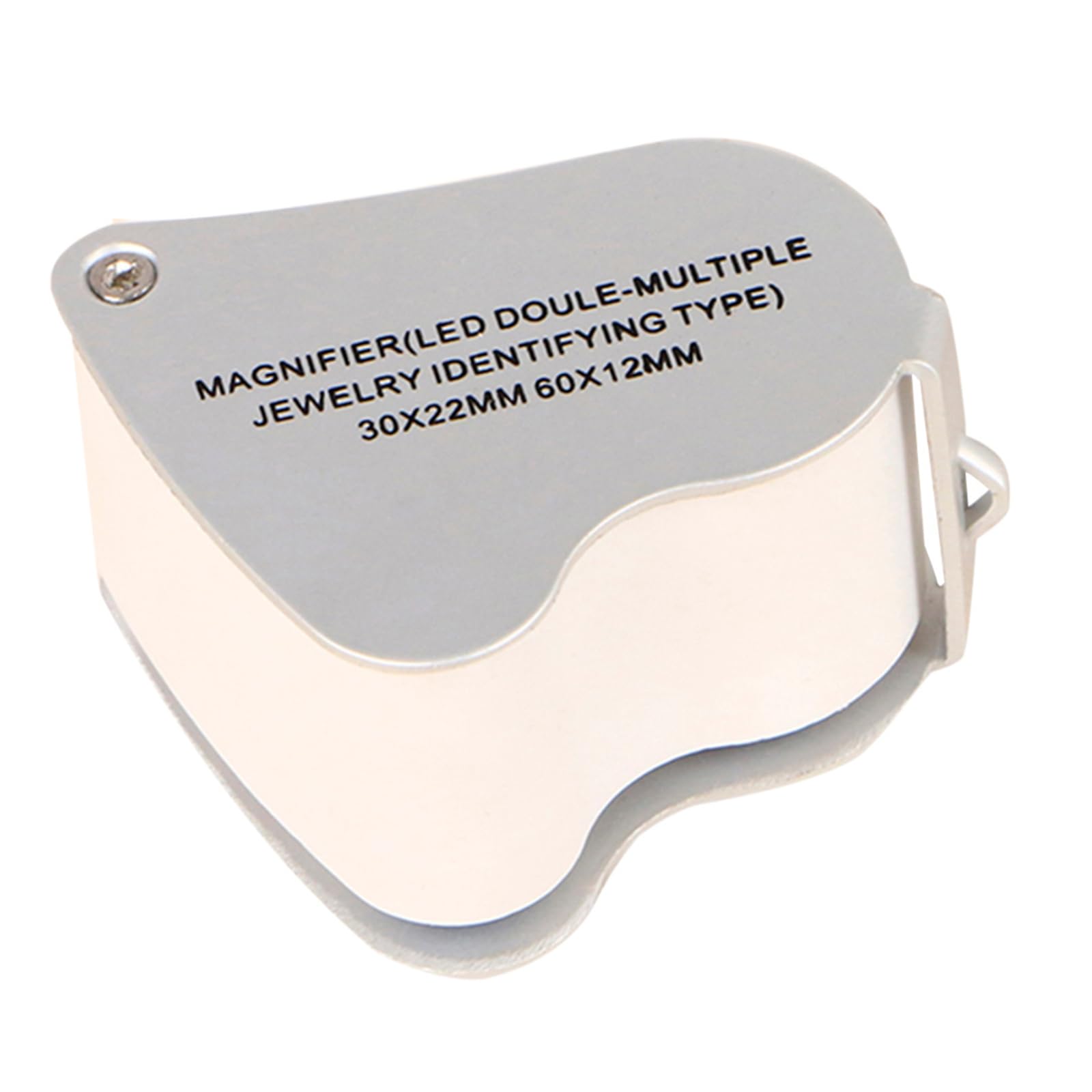 Meichoon Magnifying Glass,Folding Jewllery Eye Loupe with LED Lights,Portable Pocket Size 30X/60X Illuminated Magnifier for Seniors Jewelers Collectors Doctor