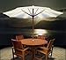 Blue Star Group Brella Lights - Patio Umbrella Lighting System with Power Pod & 8 Rib, White