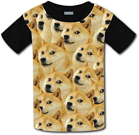 LanvMkk Kids Doge T-Shirt Short Sleeve 3D Print Tee Shirt