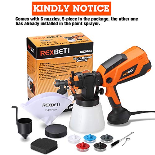 REXBETI 700 Watt High Power Paint Sprayer, 1000ml/min Hvlp Home