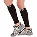 Zensah Running Leg Compression Sleeves - Shin Splint, Calf Compression Sleeve Men and Women (Black, Large/X-Large)