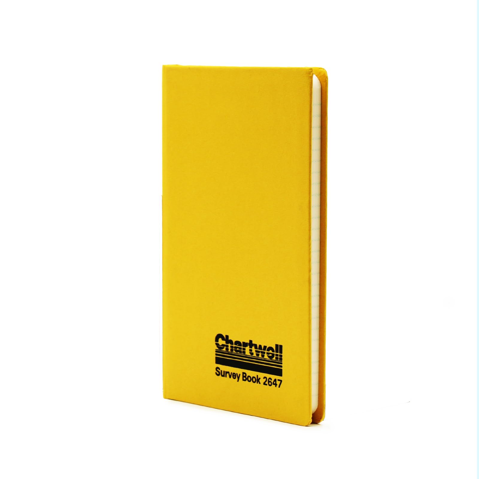 Exacompta - Ref 2647Z - Chartwell - Mining Transit Casebound Survey Book - 192 x 120mm in Size - Suitable for Use Outdoors & in Wet Conditions - Yellow