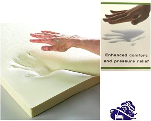 Orthopaedic 1" Memory Foam Mattress Toppers (2.5cm) Cotbed 50 x 100 cm
