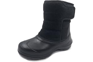 Amoji Boys Snow Boots Kid Warm Winter Boots Cold Weather Shoes Tollder Little/Big Kid