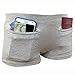 Clever Travel Companion Women's Underwear with Secret Pocket, Gray, Medium