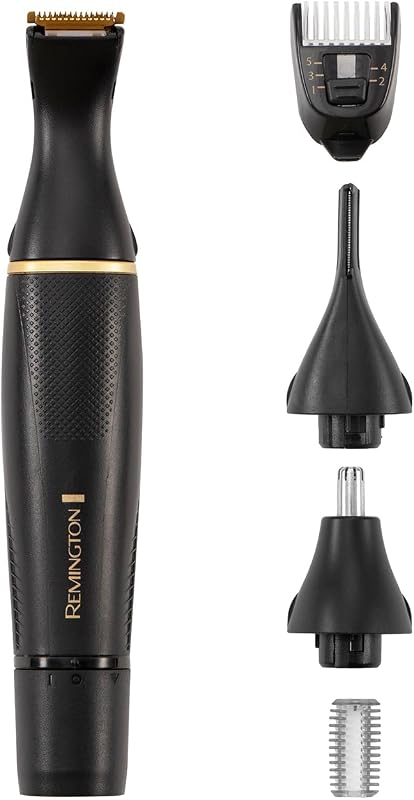 Taglia peli Naso, Orecchie Professionale Indolore, Taglia peli multiplo [rifinitore per peli del naso, orecchie, sopracciglia, regolabarba], lama titanio, testina 1-5 mm, a batteria, NE7000