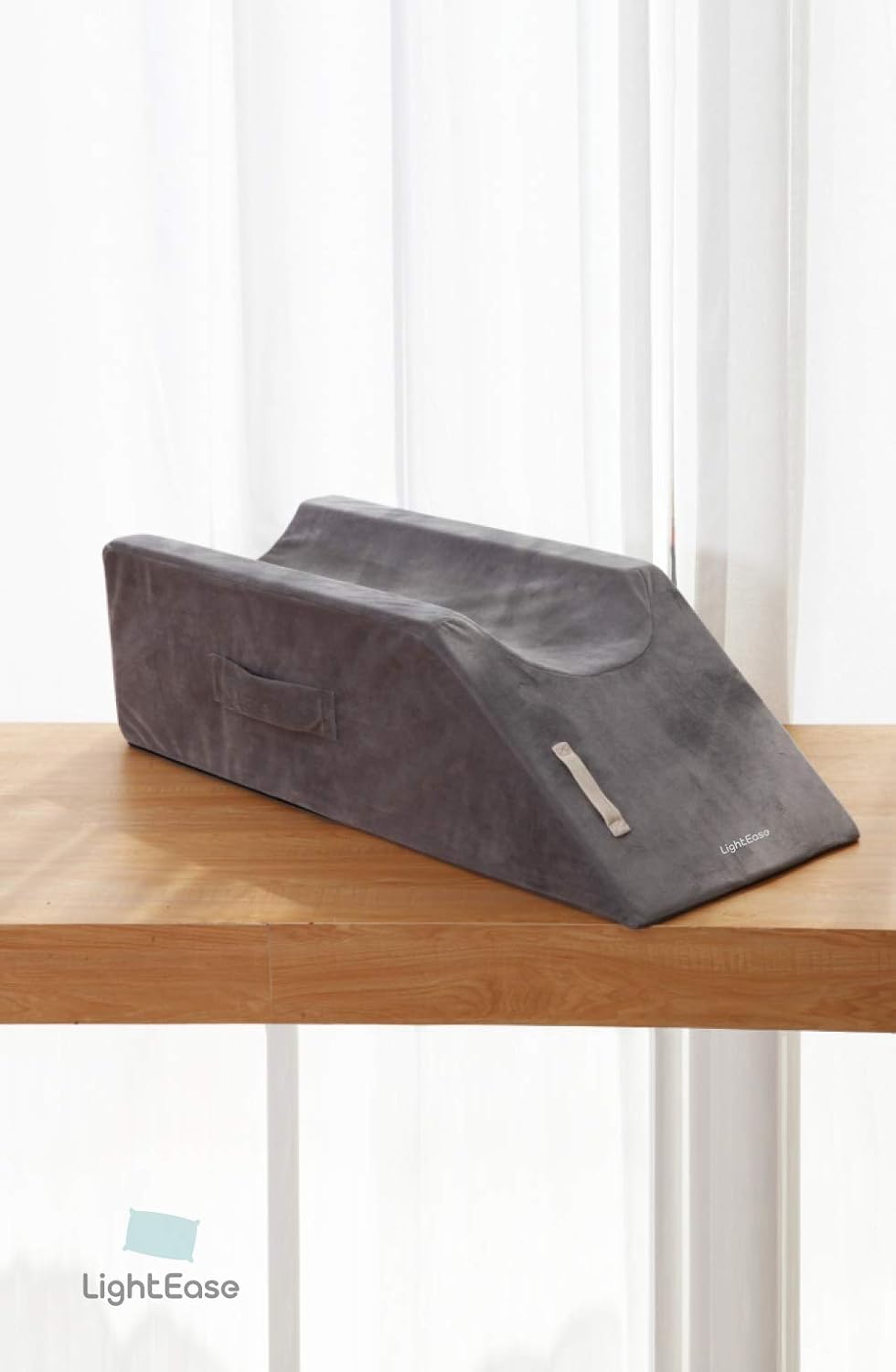 LightEase Memory Foam Leg Support and Elevation Pillow w/Dual Handles for Surgery, Injury, or Rest: Home & Kitchen