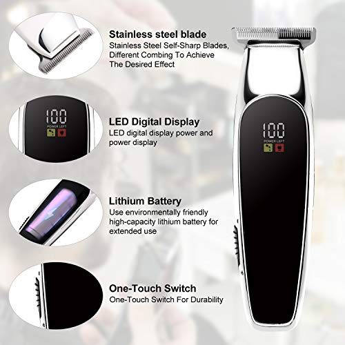 Surker Hair Clippers for Men， Professional Cordless Hair Trimmer Body