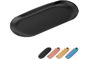 Mivofun Oval Tray, Oval Cosmetic Trays, Stainless Steel Storage Trays, for Jewelry Storage, Snacks, Tea Tasting, Candles, Pla