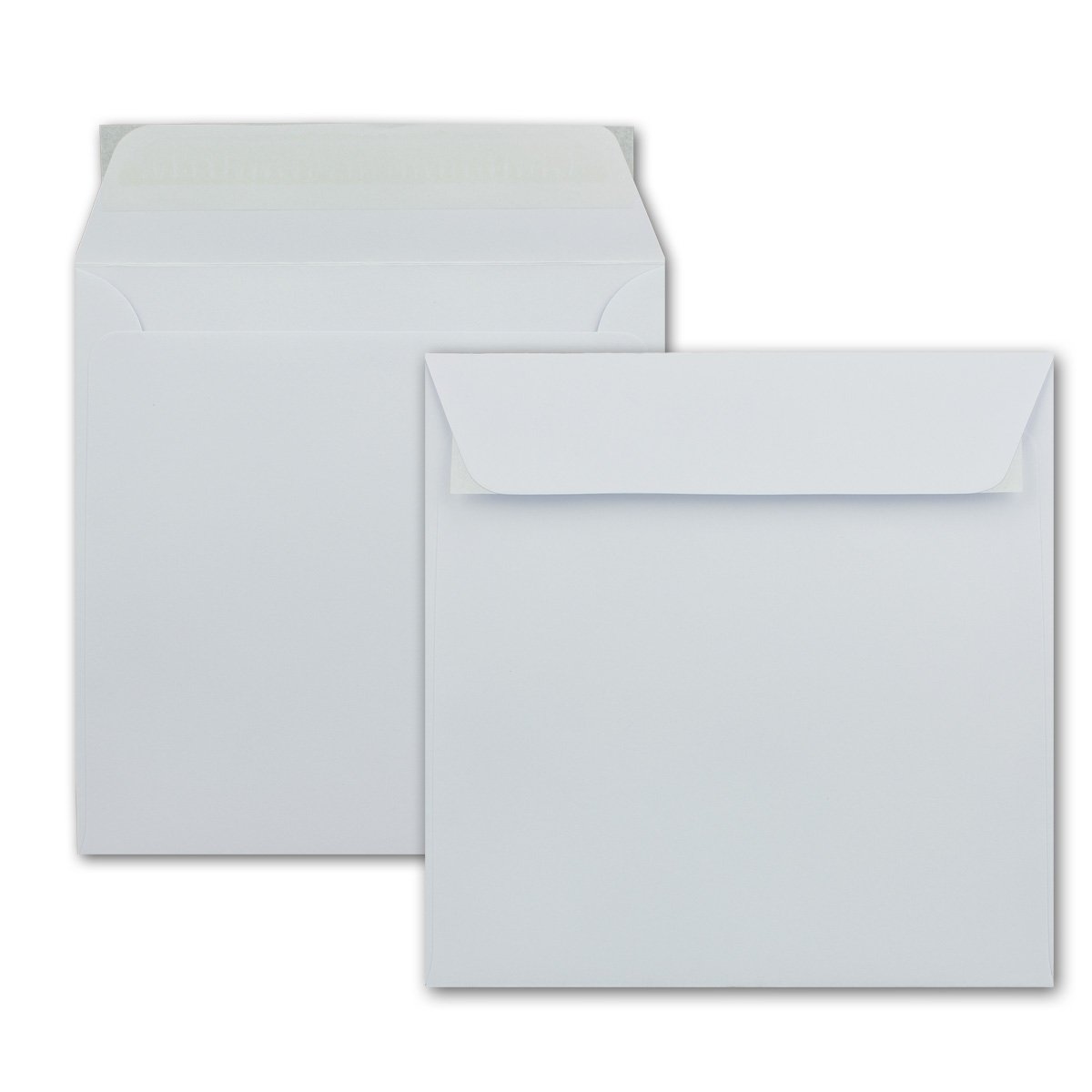 DIN B6 White Envelopes 160 x 160 mm | Gummed Edges | 100 Umschläge White
