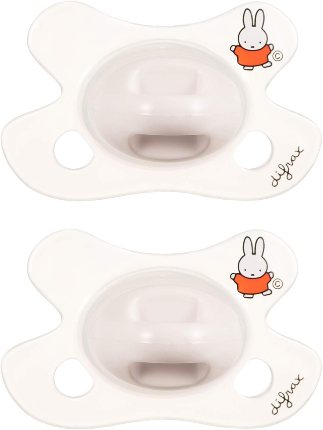 Difrax Dummies Soothers Newborn - Natural (Miffy) - 2 Count