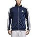 adidas Men's Essentials 3-Stripe Tricot Track Jacket, Collegiate Navy/White, Large