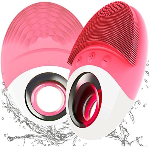 Facial cleansing Brush,Deep Exfoliating Face Brush Cleanser,Best Sonic Waterproof Cleansing Facial Brush&Silicon Face Brush Massager For Women Electric Scrub Brush Wireless Rechargeable