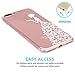 iPhone 7 Plus Case, iPhone 8 Plus Case, JAHOLAN Beautiful Clear TPU Soft Case Rubber Silicone Skin Cover for Apple iPhone 7 Plus/iPhone 8 Plus - White Cute Butterfly Girl