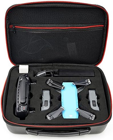 DJI Spark Case, Phetron Waterproof Case Portable Hand Bag for Drone Batteries, Remote Controller, Propeller Guard, Battery Charger and Other Spark Drone Accessories