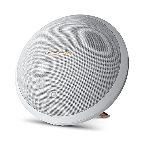 Harman Kardon Onyx Studio 2 Wireless Bluetooth Speaker System with Rechargeable Battery and Built-in Microphone - White - (Certified Refurbished)