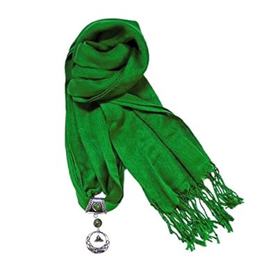 "Trinity Knot Charm Scarf" Made with Genuine Irish Connemara Marble "Trinity Knot Charm Scarf" Made with Genuine Irish Connemara Marble