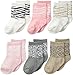 Carter's Baby Girls 6 Pairs Animal Print Socks