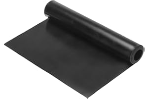 MECCANIXITY Solid Rubber Sheet 1/32" Thick x 18" Wide x 36" Long, Anti-Slip Neoprene Rubber Roofing Material for Gaskets DIY 