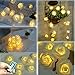 Homeleo 30 Led Rose String Lights, Rose Flower Lamp Fairy Lights with Remote for Christmas Wedding Room Anniversary Valentine's Day Decoration (Warm White)