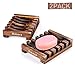 Aitere Soap Dishes for Bathroom/Shower Soap Holder Dish Soap Tray for Kitchen Home Bath Accessories Hand Craft Natural Wood Soap Case Soap Dish Holder, Sponges, Scrubber (2 Pack)