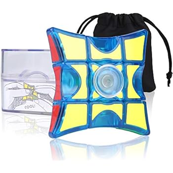 SCIONE Fidget Spinner Floppy Cube Fidget Toys Anti-Anxiety Focus ADHD Relax Finger Spinner Stress Relief Toys for Adults Kids