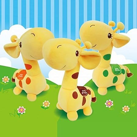 Amazon キリン12 Prime Plush Yellow Withオレンジドット Byはいアニメ ぬいぐるみ おもちゃ