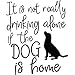 Dog Mom Gifts for Women - Dog Lover Gifts - It's Not Drinking Alone if the Dog is Home - Funny Birthday, Christmas Home Themed Wine Gifts for Dog Lovers, Dog Owner, Dog Fur Mama - Coolife Wine Tumbler