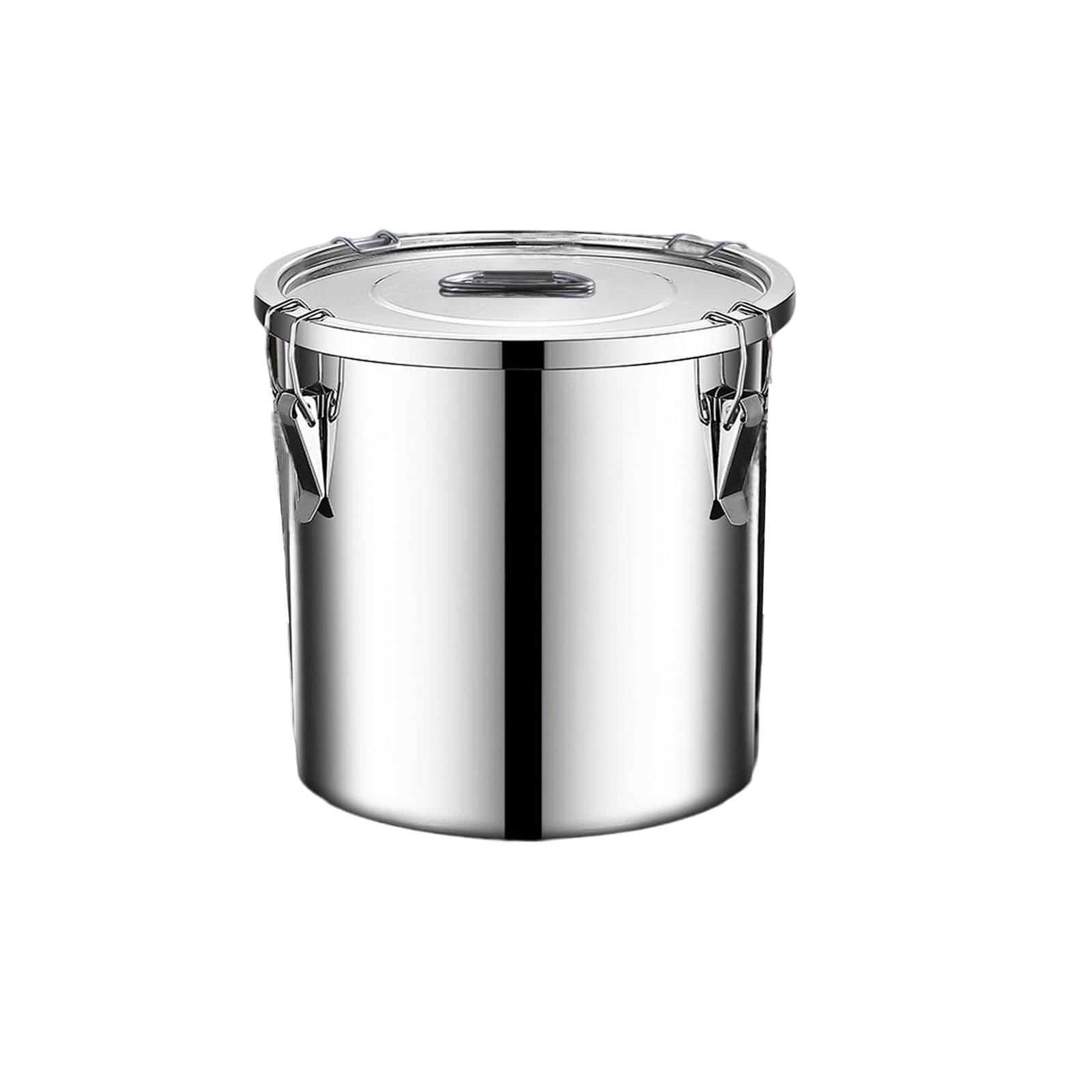 Photo 1 of Verdeho stainless steel food storage containers with lids lock clips airtight container large airtight for rice flour sugar grain coffee bean storage containers Kitchen jar (1.59gal/6L)