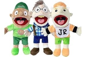 TMEEIHNSS Puppet Plush Toy Doll, 16 inch Puppet Plush, Soft Stuffed Hand Puppet, for Kids Party Christmas Halloween Party Gift (3PCS)