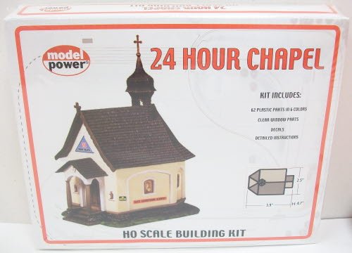 Model Power HO Scale Building Kit - 24 Hour Chapel