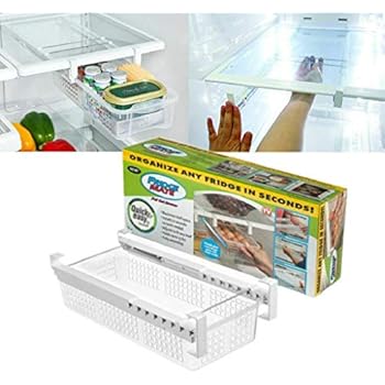 Creative Refrigerator Storage Box Fridge Mate Drawers Layer Storage Rack Refrigerator Pull Out Bin Organizer Fresh Spacer Egg storage Box (Style 1)
