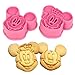 1 X niceeshop(TM) 1Set(2Pcs)-Cute Mickey/ Minnie Mouse Decorating Cookie Cutter-Pink