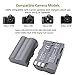 TOP-MAX 2-Pack EN-EL3e Battery with USB Charger LCD Screen for Nikon D80 D30 D50 D70 D70S D90 D100 D200 D300 D300S D700