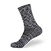 EnerWear 4 Pack Women's Merino Wool Outdoor Hiking Trail Crew Sock (US, Numeric, 9, 11, Regular, Regular, Black/Blue/Multi)