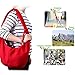 Tomkas Small Dog Sling Carrier - Zipper Pocket & Adjustable Strap - for 3-10 lbs Pets(Red)