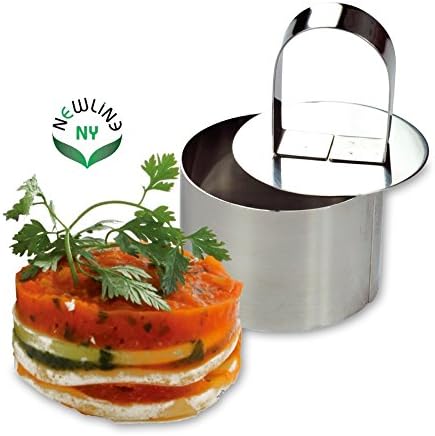 NewlineNY Stainless Steel Dessert Rings (12 Pcs) Molding, Layering, Appetizers Molds, Cake Cutter, 12 Pcs Set Dessert Rings - Image 5