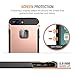 iPhone 7 Plus Case, Trianium [Duranium Series] Heavy Duty Protective Cases Shock Absorption Covers w/Built-in Screen Protector+ Holster Belt Clip Kickstand for Apple iPhone 7 Plus 2016 - Rose Gold