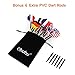 Ohuhu Steel Tip Darts, Professional Metal Darts with National Flag Flights (4 Styles) - Dart Metal Tip Set, 12 Pcs Metal Dart, Darts for Dartboard with 3 Free PVC Dart Rods