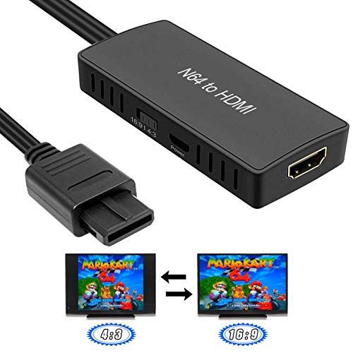 New N64 HDMI Converter Support 169/43 Conversion,N64 to HDMI Converter Compatible with