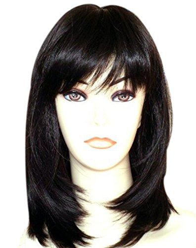womens black wig