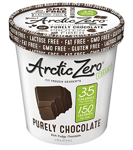 Arctic Zero Purely Chocolate Creamy Pint, 16 Fluid Ounce (Pack Of 6)
